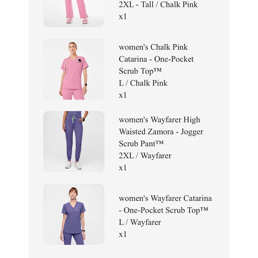 High Waisted Zamora Jogger Scrub Pant - Purple